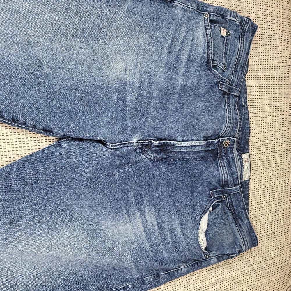 AG Adriano Goldschmied Everett Jeans Mens 38x30 Blue Slim Straight Denim Pants